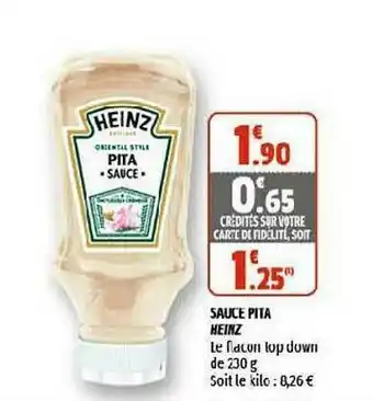 Coccinelle Supermarché Sauce Pita Heinz offre