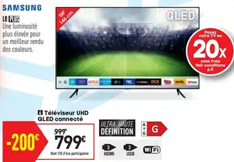 Conforama Téléviseur Uhd Qled connectée offre