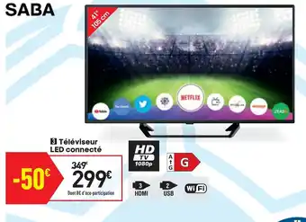 Conforama Téléviseur led connectée offre