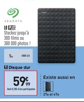 Conforama Disque dur offre