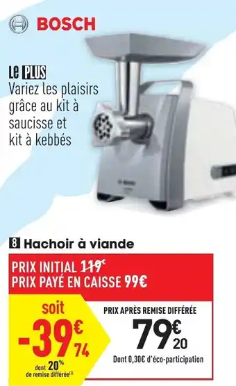 Conforama Hachoir à viande offre