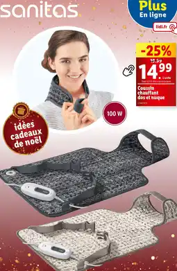 Lidl SANITAS Coussin chauffant dos et nuque offre