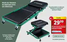 Lidl Chariot de mécanicien/ tabouret d'atelier offre
