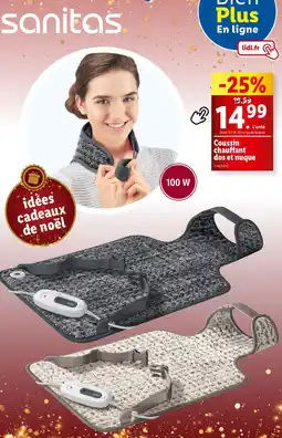 Lidl SANITAS Coussin chauffant dos et nuque offre