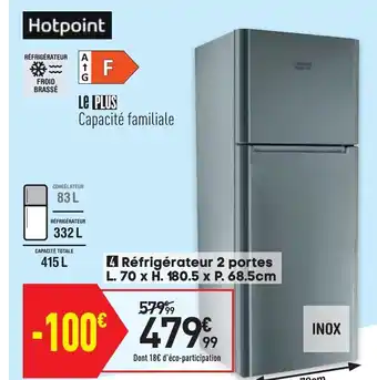 Conforama Réfrigérateur 2 portes offre