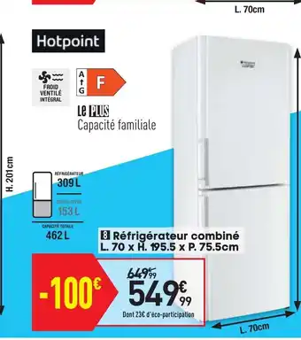 Conforama Réfrigérateur combiné offre