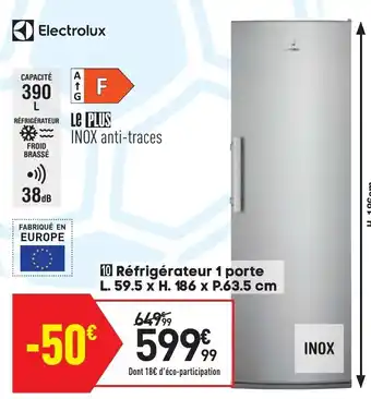 Conforama Réfrigérateur 1 porte offre