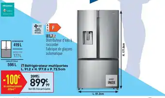 Conforama Réfrigérateur multiportes offre