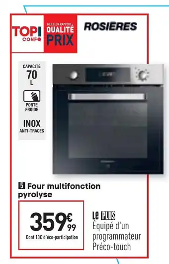 Conforama Four multifonction pyrolyse offre