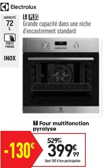Conforama Four multifonction pyrolyse offre