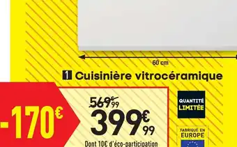 Conforama Cuisiniére Vitrocéramique offre
