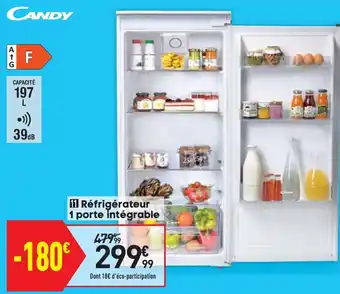 Conforama Réfrigérateur 1 porte intégrable offre