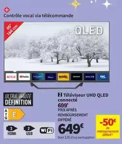 Conforama Bmc - téléviseur uhd qled connecté offre