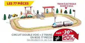 Gifi Circuit double voie + 2 trains offre