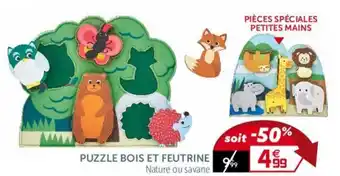 Gifi Puzzle bois et feutrine offre