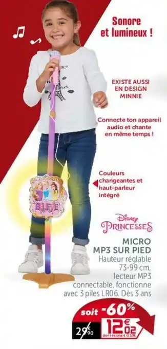 Micro MP3 sur pied