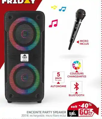 Gifi Enceinte Party Speaker offre