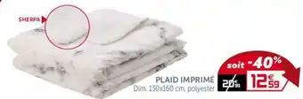 Gifi Plaid imprimé offre