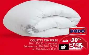 Gifi Couette tempérée offre