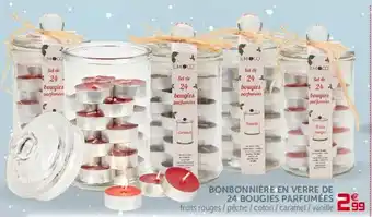 Gifi Bonbonnière en Verre de 24 Bougies parfumées offre