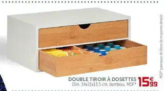 Gifi Double Tiroir à Dosettes offre