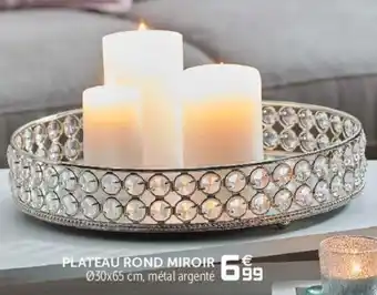 Gifi Plateau Rond Miroir offre