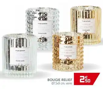 Gifi Bougie Relief offre