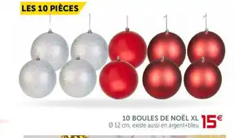 Gifi 10 Boules de Noël XL offre