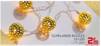 Gifi Guirlande Boules 10 Led offre