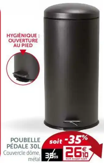 Gifi Poubelle Pédale 30L offre