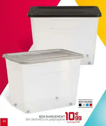 Gifi Box Rangement offre