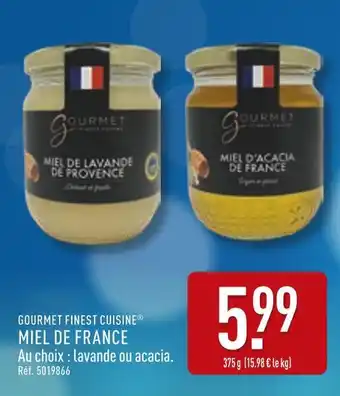 ALDI GOURMET FINEST CUISINE Miel de france offre