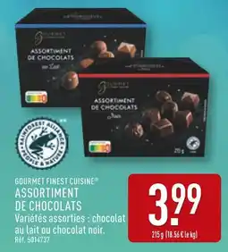 ALDI GOURMET FINEST CUISINE Assortiment de chocolats offre
