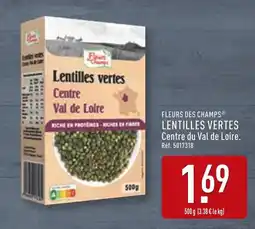 ALDI FLEURS DES CHAMPS Lentilles vertes offre