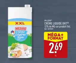 ALDI MILSANI Crème Liquide UHT offre