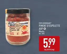 ALDI PAYS GOURMAND Piment d'Espelette AOP offre