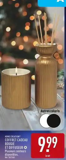ALDI HOME CREATION Coffret cadeau bougie et diffuseur offre