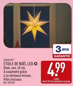 ALDI CASALUX Étoile de noël led offre
