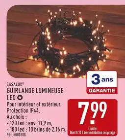 ALDI CASALUX Guirlande lumineuse led offre