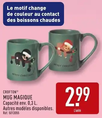 ALDI CROFTON Mug magique offre