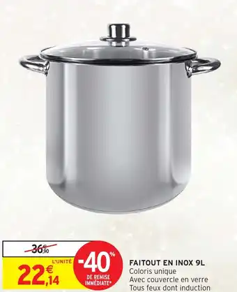 Intermarché Hyper Faitout en inox offre