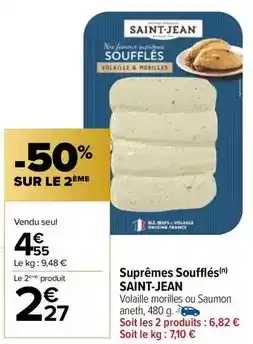 Carrefour Market Saint jean - suprêmes soufflés offre