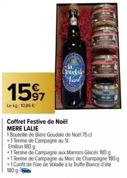 Carrefour Market La goudale - coffret festive de noël mere lalie offre