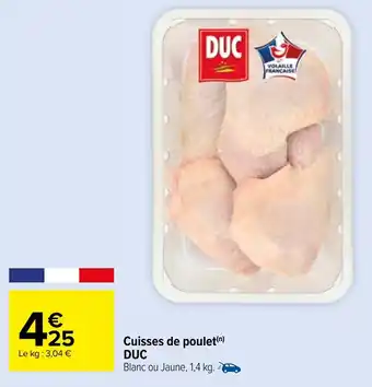 Carrefour Market DUC Blanc ou Jaune offre