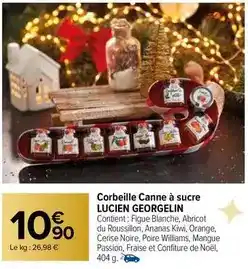 Carrefour Orange - corbeille canne à sucre offre