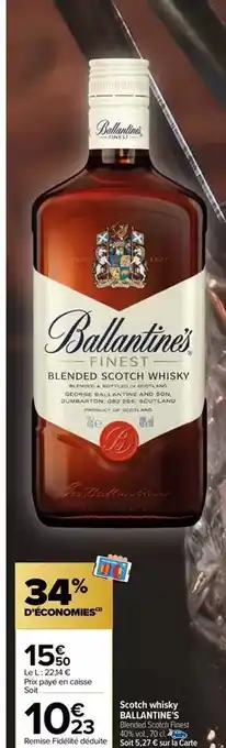 Carrefour Ballantine's - blended scotch whisky offre