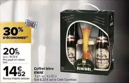 Carrefour Kwak - coffret bière offre