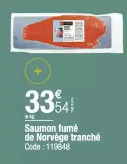 Promocash Saumon fumé de norvège tranché offre