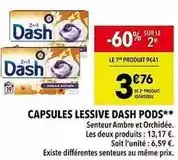 Supeco Dash - capsules lessive pods offre