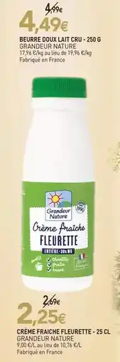 naturéO Beurre doux ait cru -50% g offre